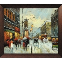 Картина "Городская улица", 40 см х 50 см артикул 2308b.