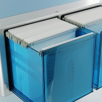 Контейнер для хранения дисков "Hipce", модель CDB-120М, цвет: голубой металлик артикул 2422b.
