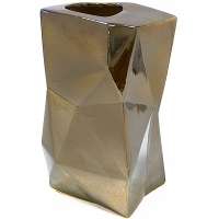 Ваза "Оригами", 32 см, цвет: золотой глянец артикул 2459b.