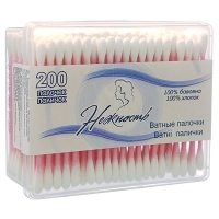 Ватные палочки "Нежность", 200 шт артикул 2526b.